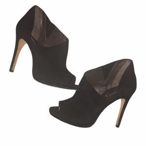BCBGMaxAzria Black Stiletto Peep Toe Heels